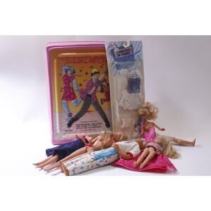 Barbie, Doll Lot, Doll Case, Denim Dress, Mattel, Doll Accessory ~ 250521-WH 285